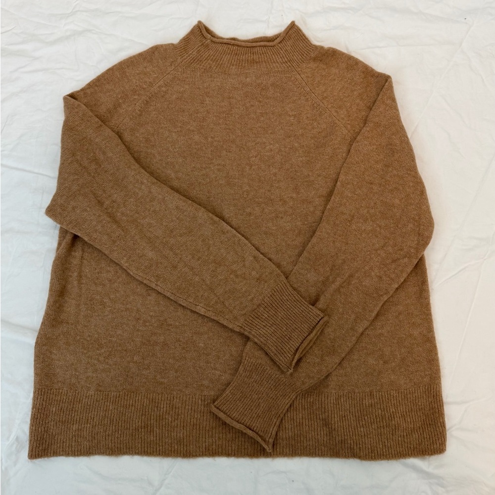 J. Crew Women's Tan Rollneck Sweater